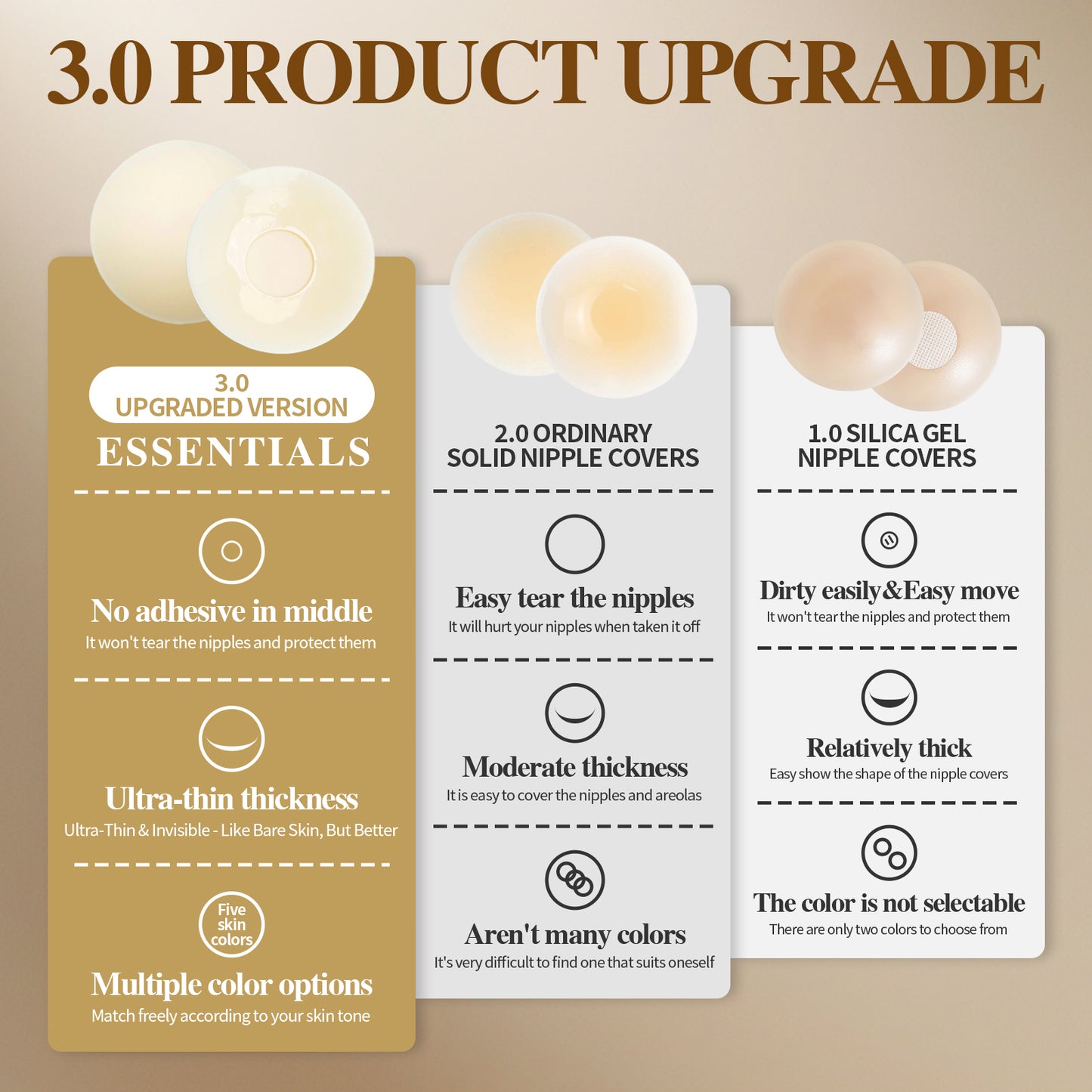 Café Au Lait (1 Pair +1  Branded Pouch)