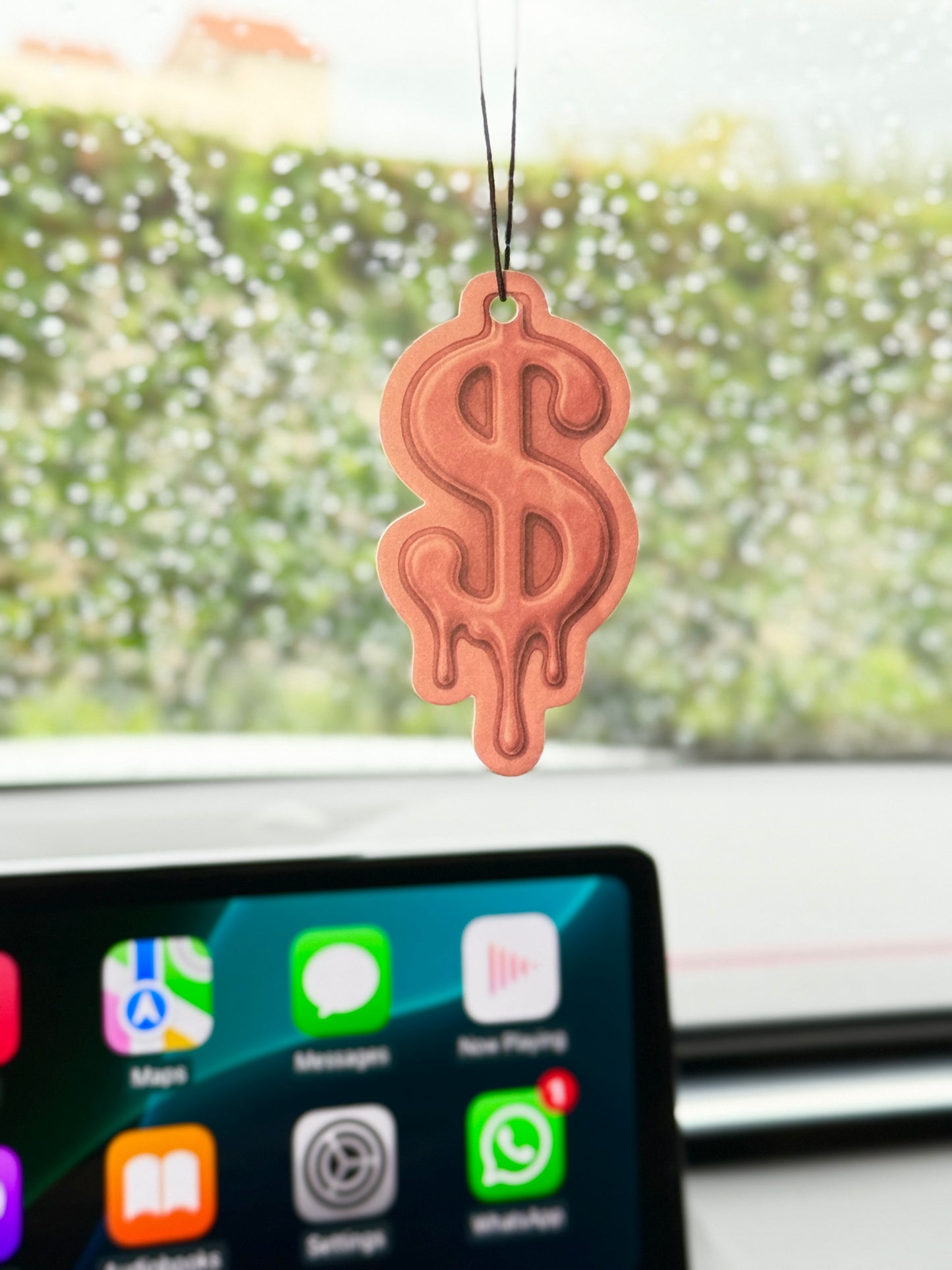 Essentials Dollar Sign Air Freshener + Keychain – Vanilla Scent