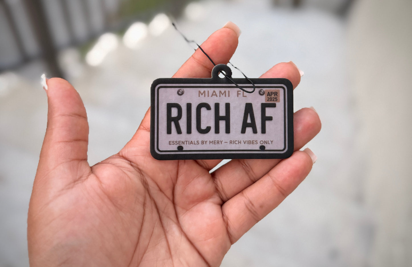 Essentials Rich AF Air Freshener + Keychain – New Car Scent