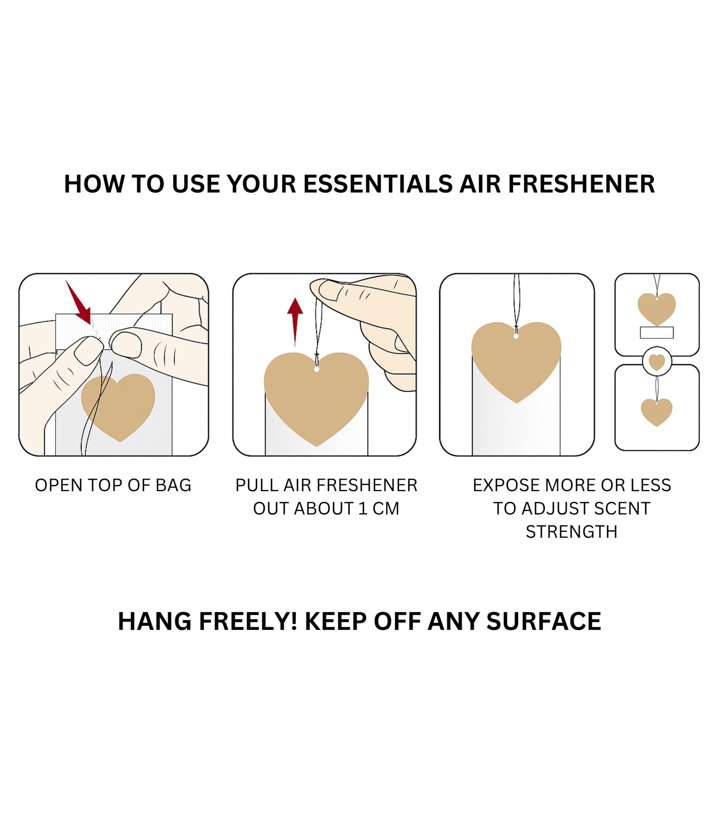 Essentials Boss Air Freshener + Keychain – Black Ice Scent