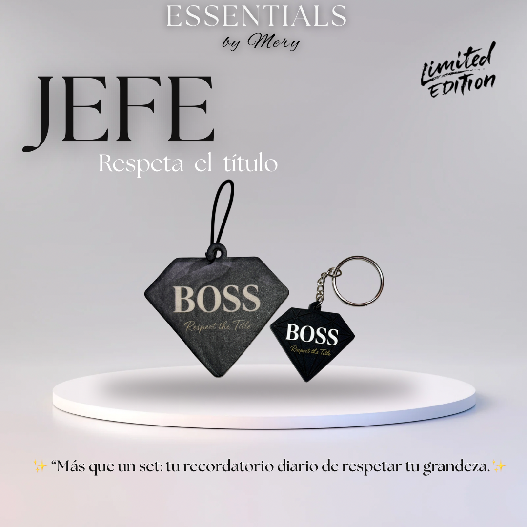 Essentials Boss Air Freshener + Keychain – Black Ice Scent
