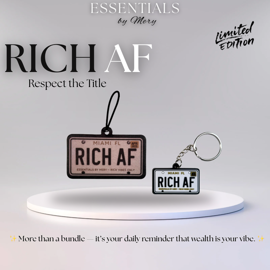 Essentials Rich AF Air Freshener + Keychain – New Car Scent