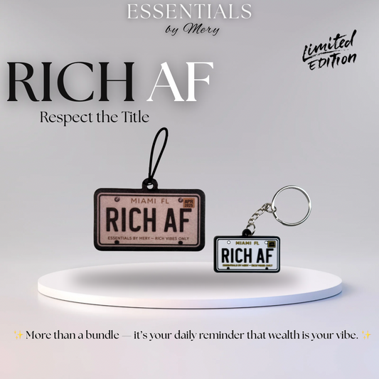 Essentials Rich AF Air Freshener + Keychain – New Car Scent
