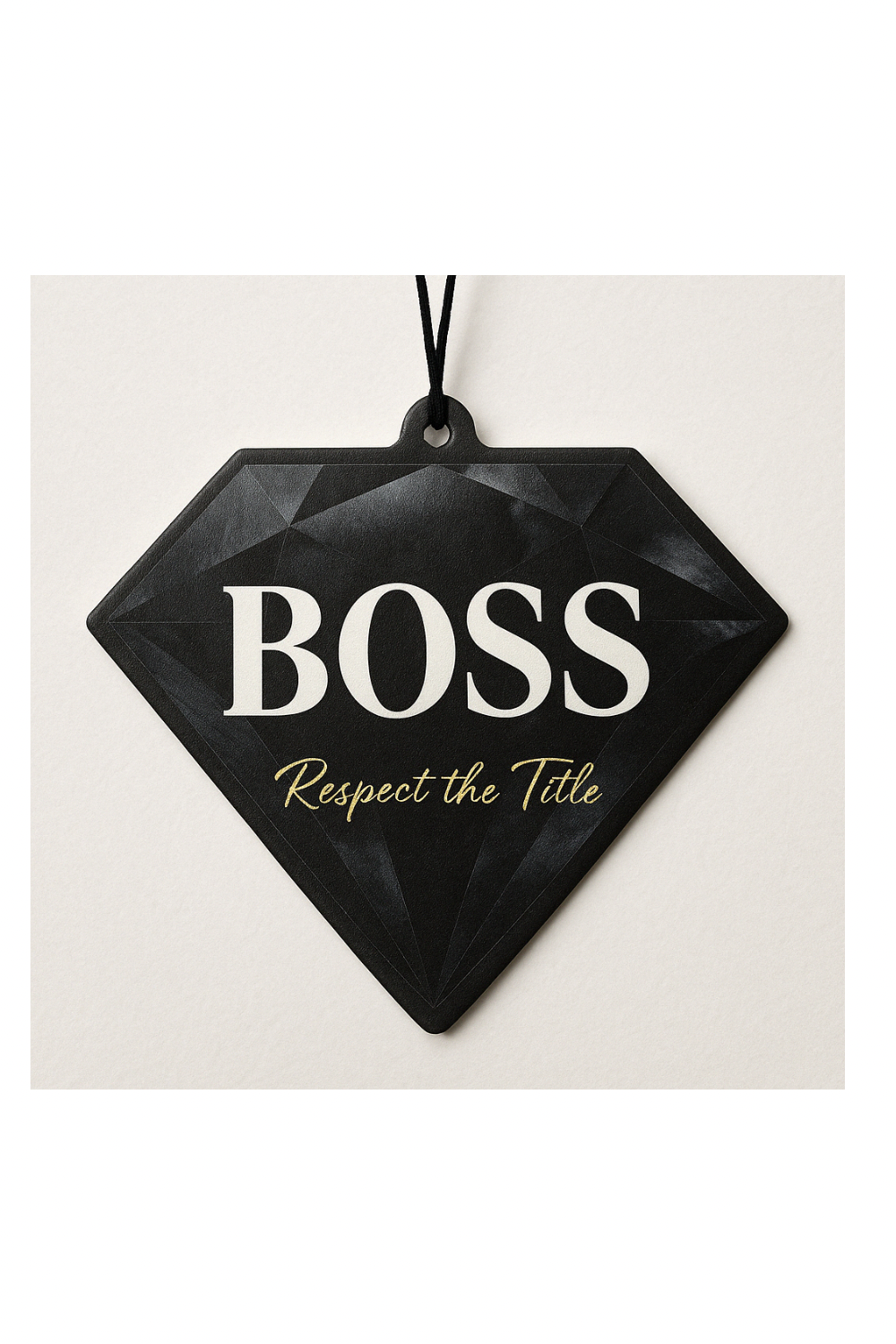 Essentials Boss Air Freshener + Keychain – Black Ice Scent