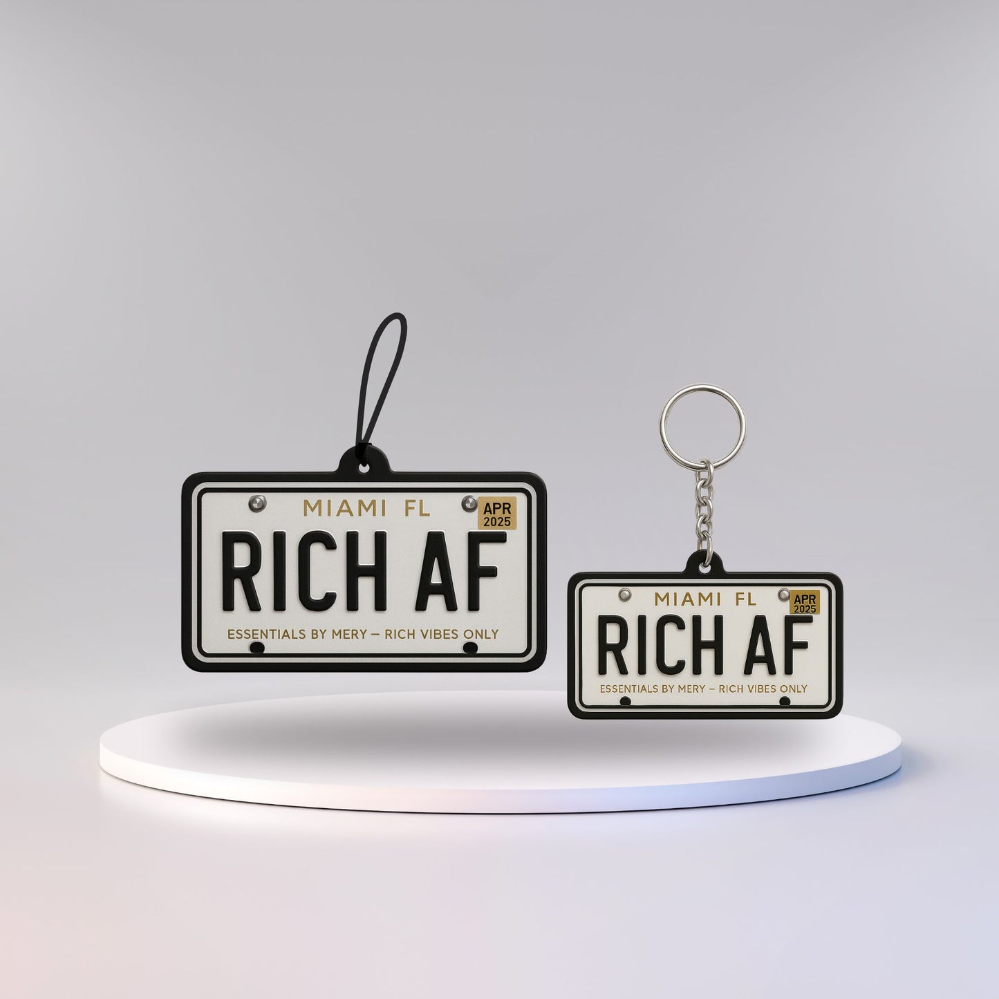 Essentials Rich AF Air Freshener + Keychain – New Car Scent