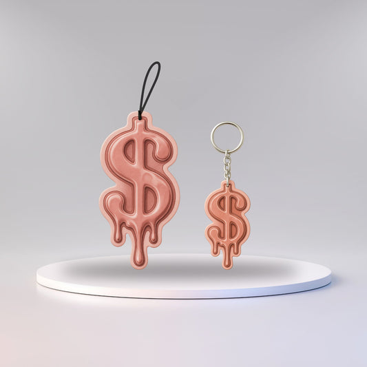 Essentials Dollar Sign Air Freshener + Keychain – Vanilla Scent
