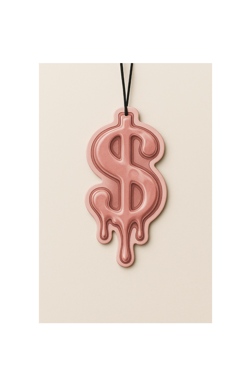 Essentials Dollar Sign Air Freshener + Keychain – Vanilla Scent